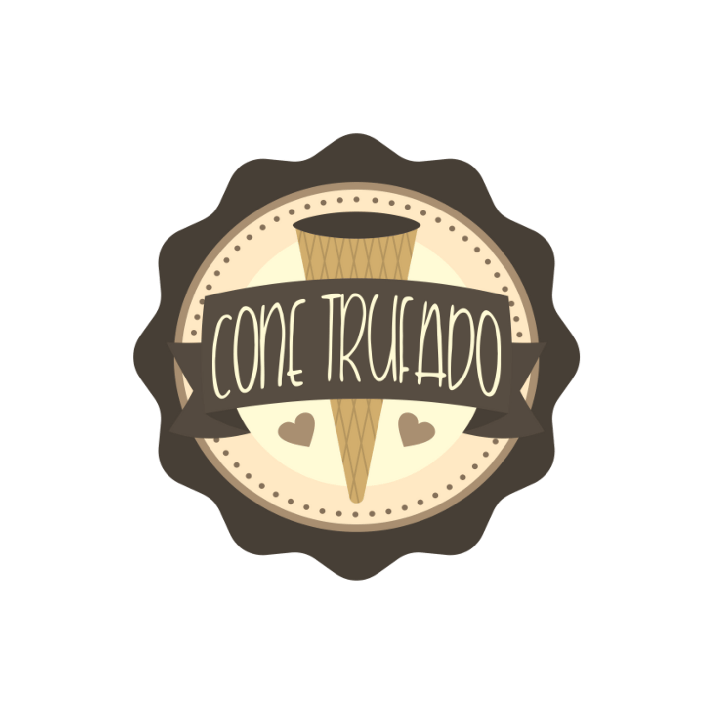 Comemoratio Adesivo 5 x 5 cm Cone Trufado
