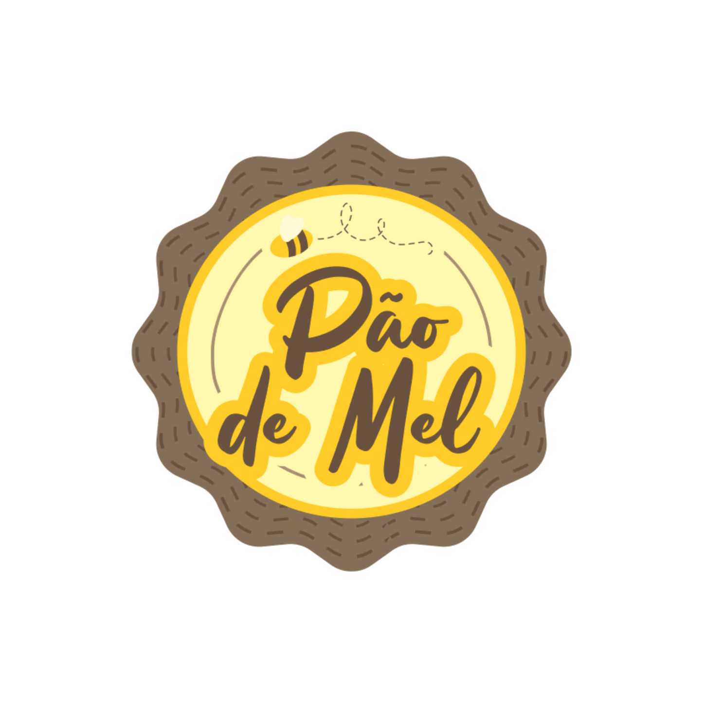 Comemoratio Adesivo 5 x 5 cm Pão de Mel