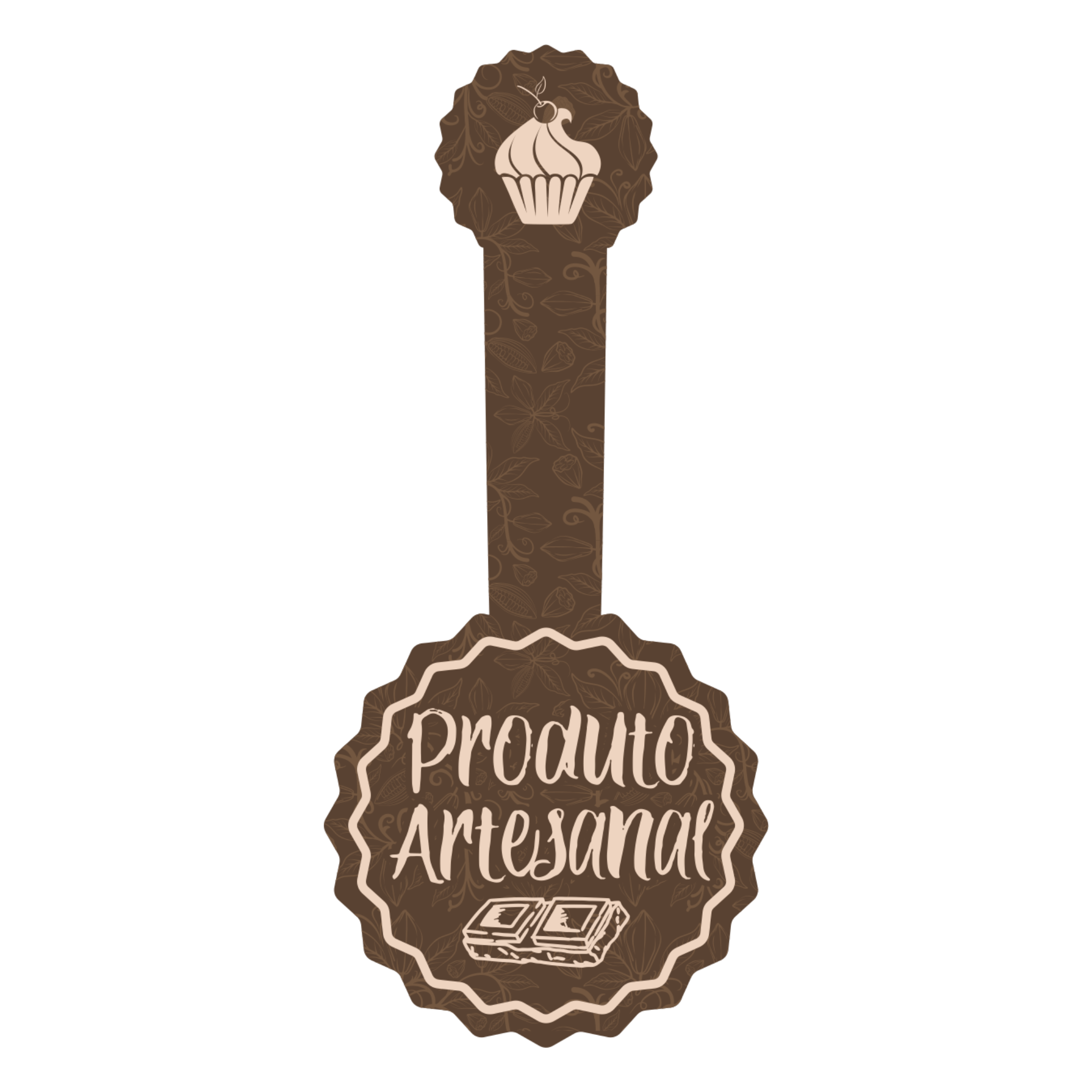 Comemoratio Adesivo Produto Artesanal Chocolate