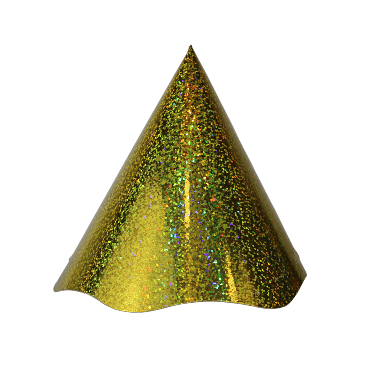 Comemoratio Glitter Amarelo Chapeuzinho para Festas Metalizado - 6 un.