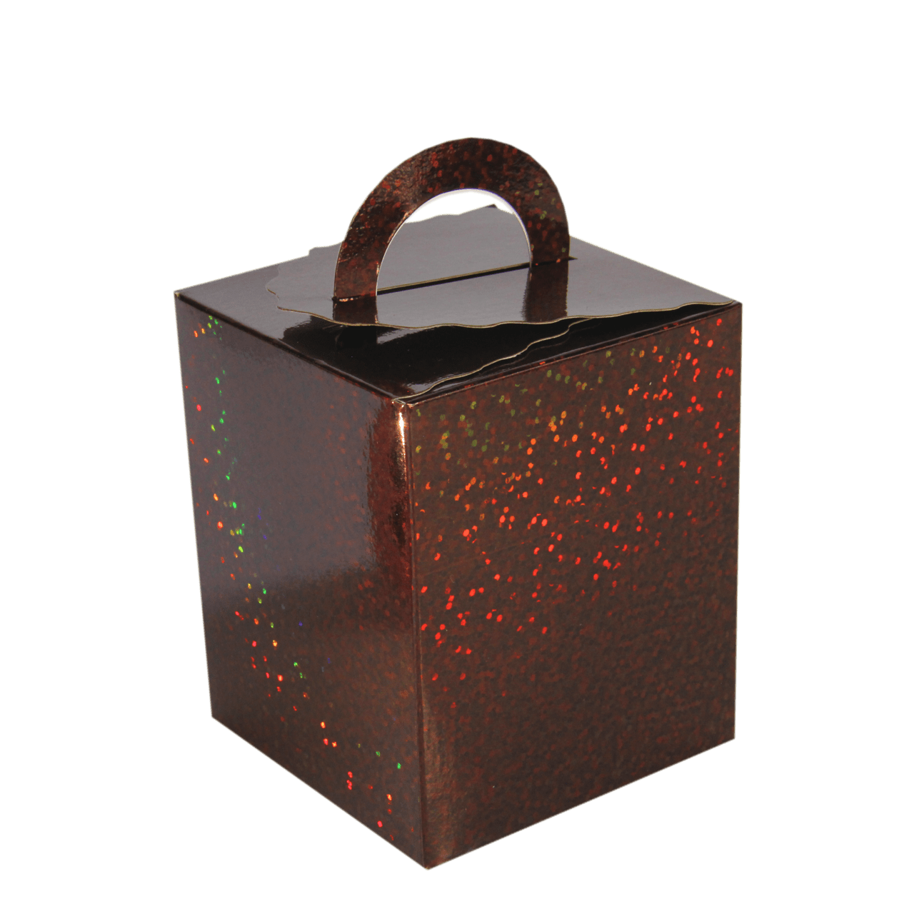 Comemoratio Mini Caixa Surpresa 3 Metalizada Marrom Glitter