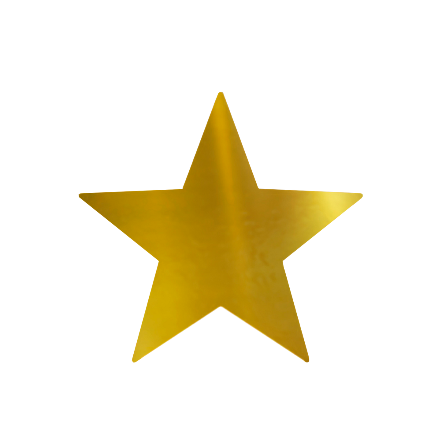 Decoração de Parede Metalizada Estrela Ouro