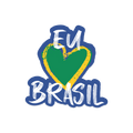 Adesivo Eu Amo Brasil