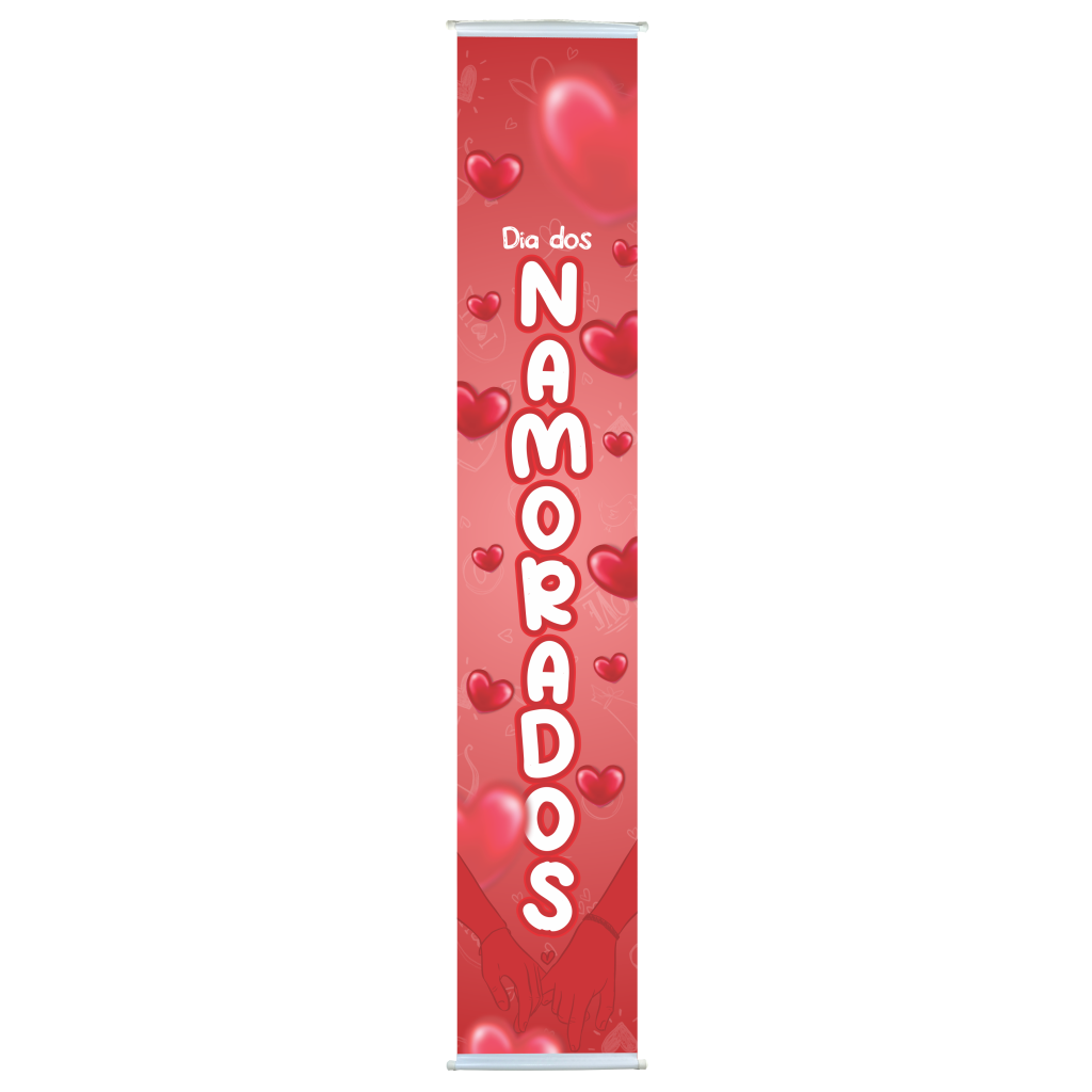 Banner de Dia dos Namorados G - 2 m x 35cm - 1 un.