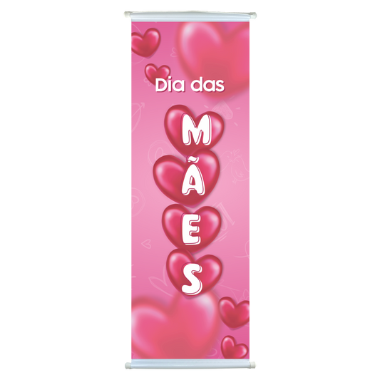 Banner de Dia das Mães P - 1 m x 35cm - 1 un.