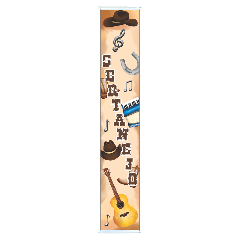 Banner Grande Sertanejo - 2 m x 35 cm - 1 un.