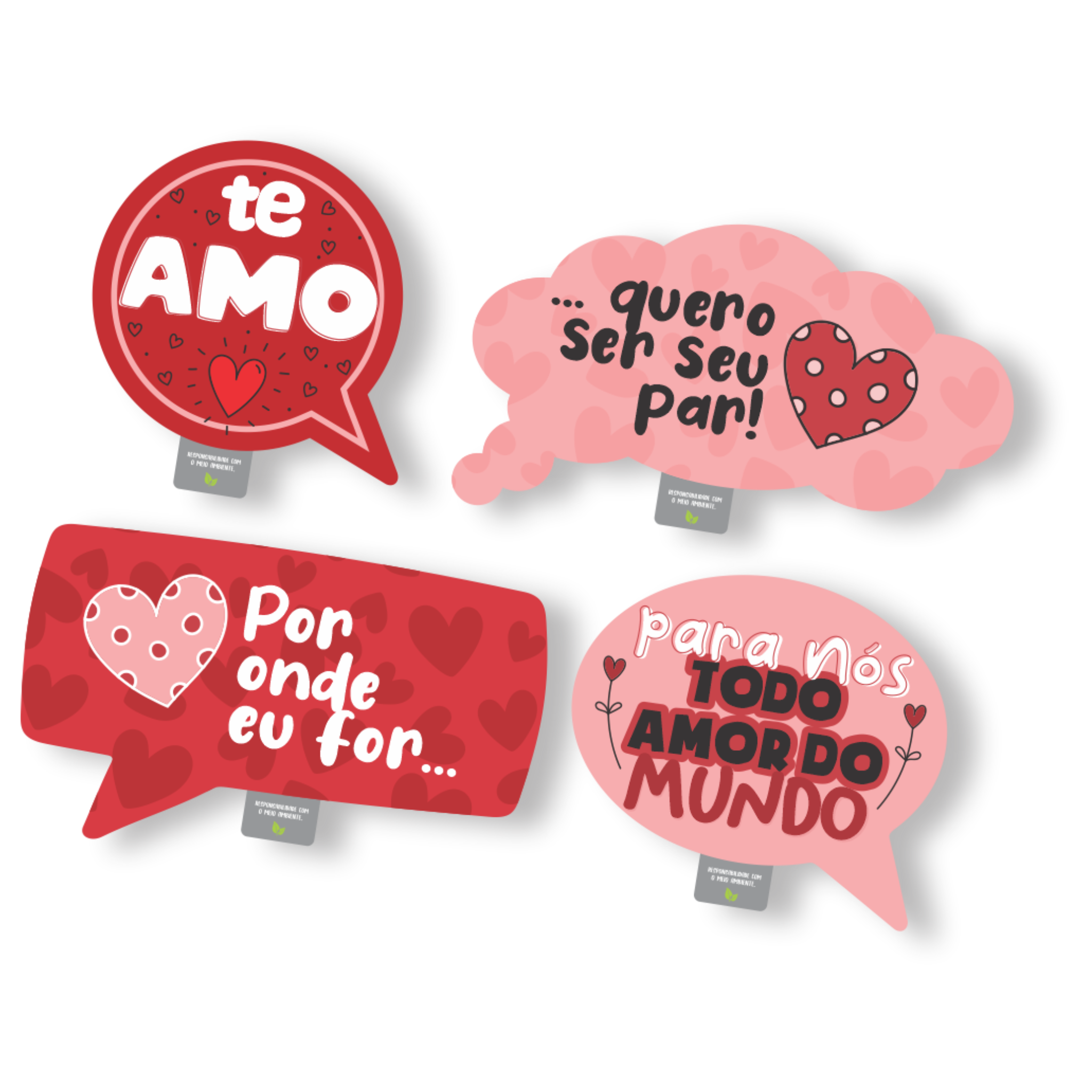Placas Divertidas C/4 Dia Dos Namorados