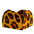 Forminha 4 Pétalas Premium - Animal Print Onça - 50 un.