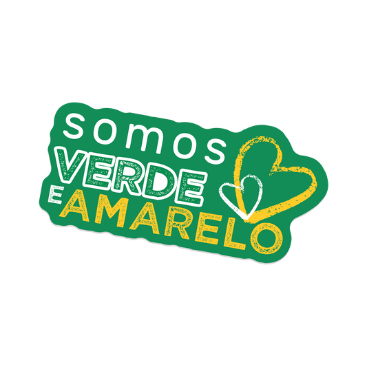 Adesivo Somos Verde e Amarelo