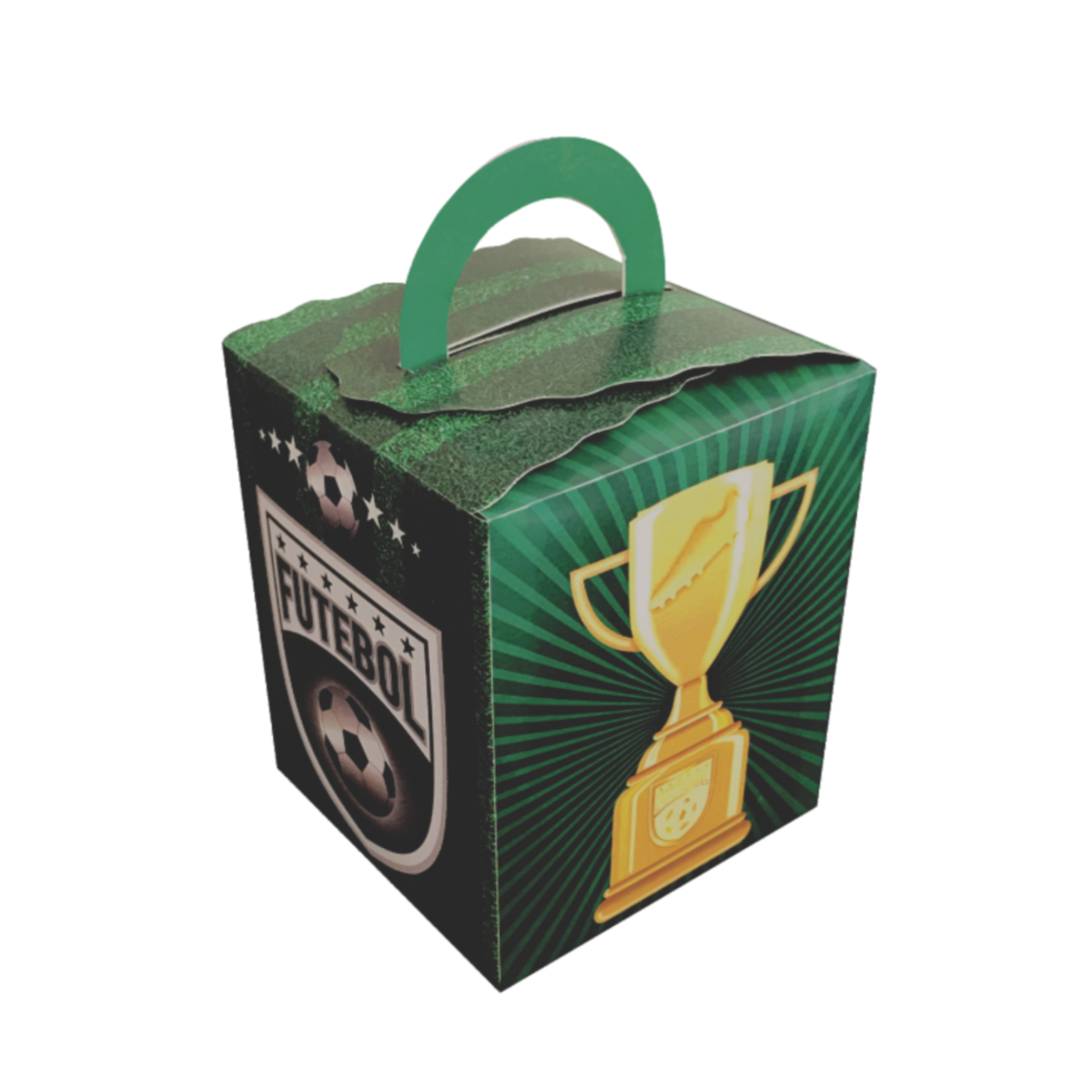 Caixa Surpresa 3 - Fundo Automático - Futebol Verde