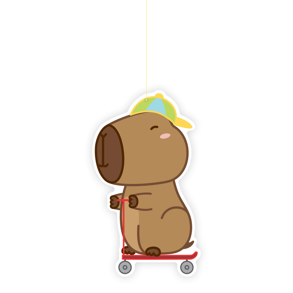 Decoração de Pendurar - Capivara Patinete - 1 un.