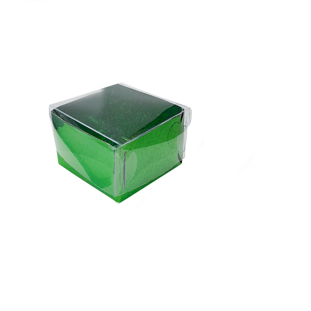 Caixa de Doces C/4 - Metalizado Verde Glitter - 10 un.
