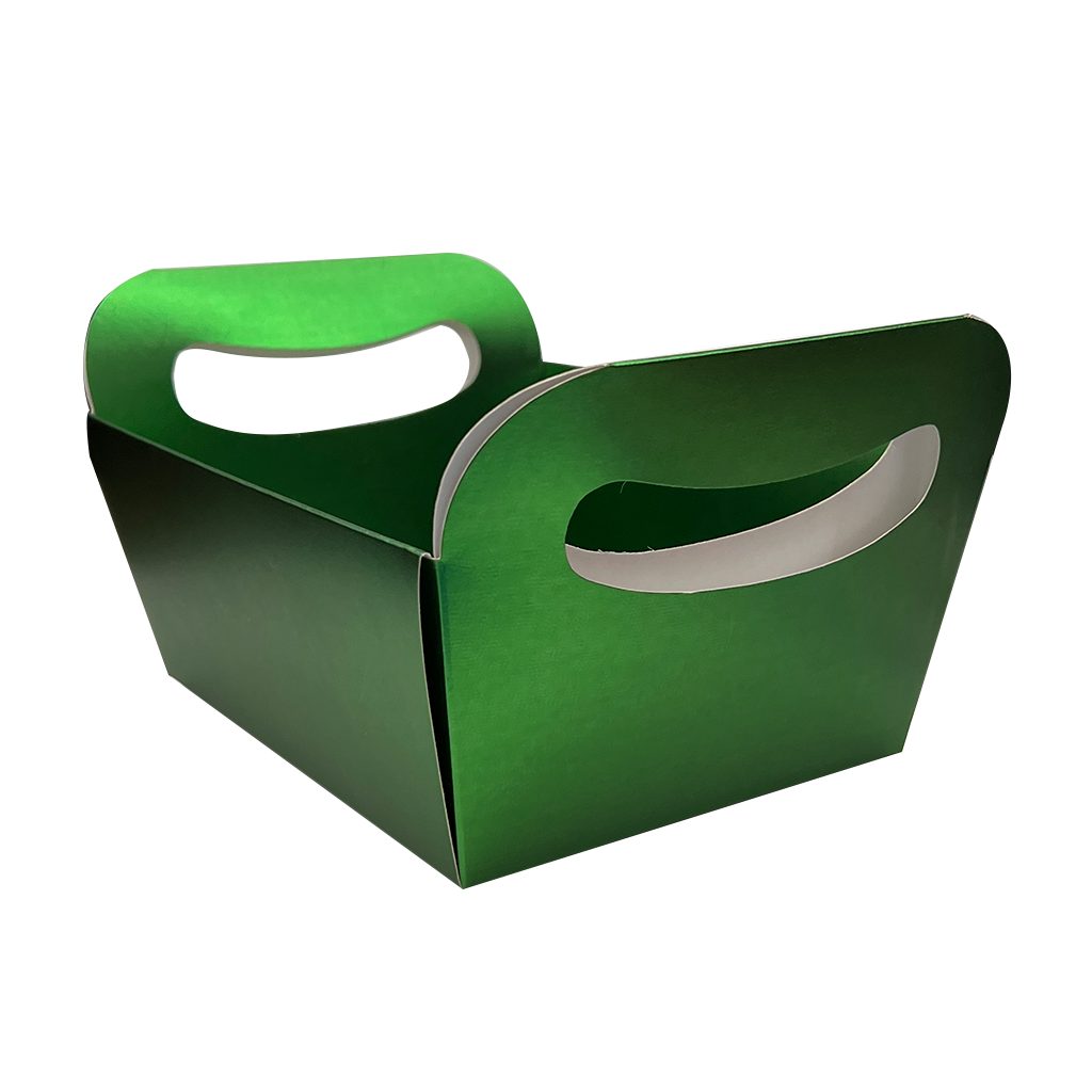 Cesta de Papel Melius Metalizada - Verde Fosco - 1 un.