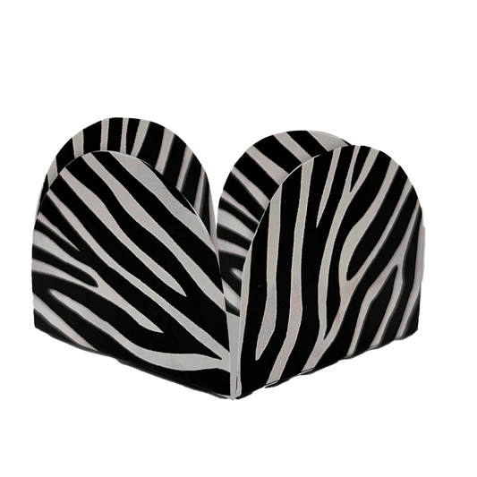 Forminha 4 Pétalas Premium Animal Print - Zebra - 50 un.