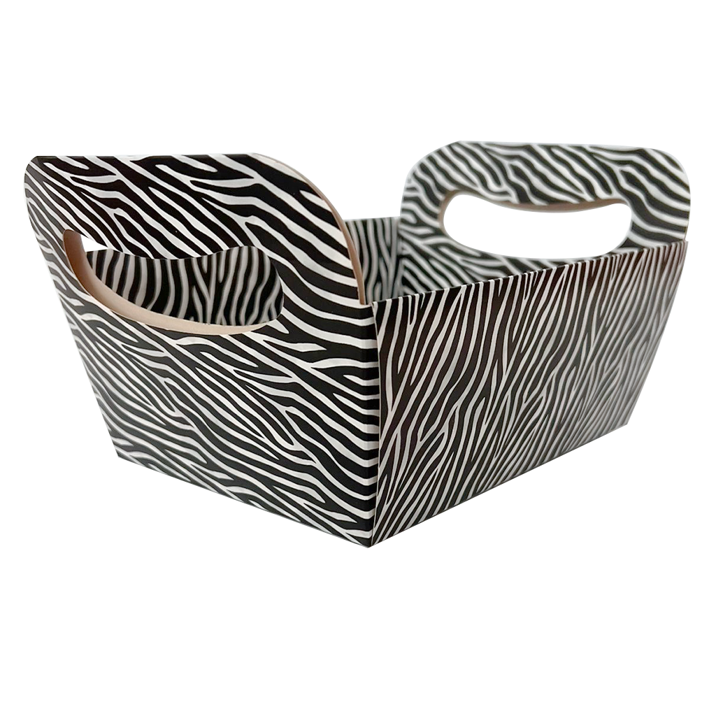 Cesta de Papel Melius Animal Print Zebra - 1 un.