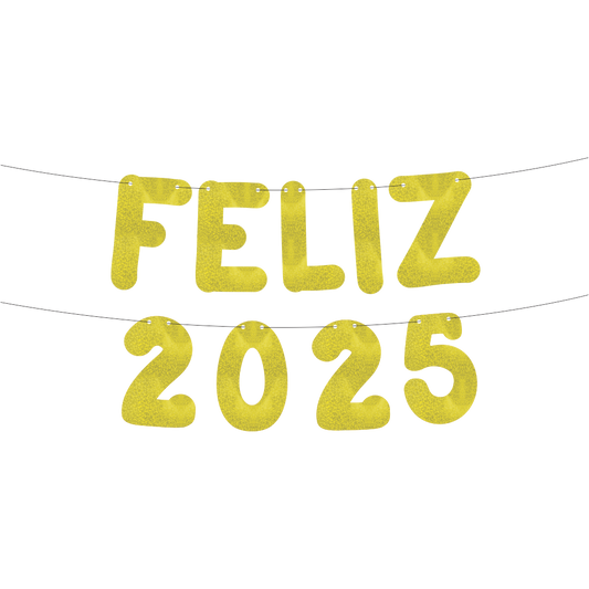 Varalzinho Metalizado FELIZ 2025