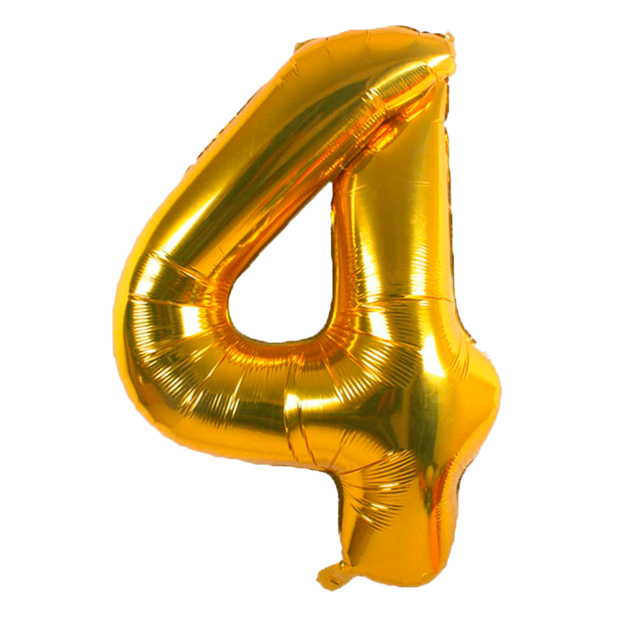 Comemoratio 4 Balão Metalizado Número Dourado 16" - 1 un.