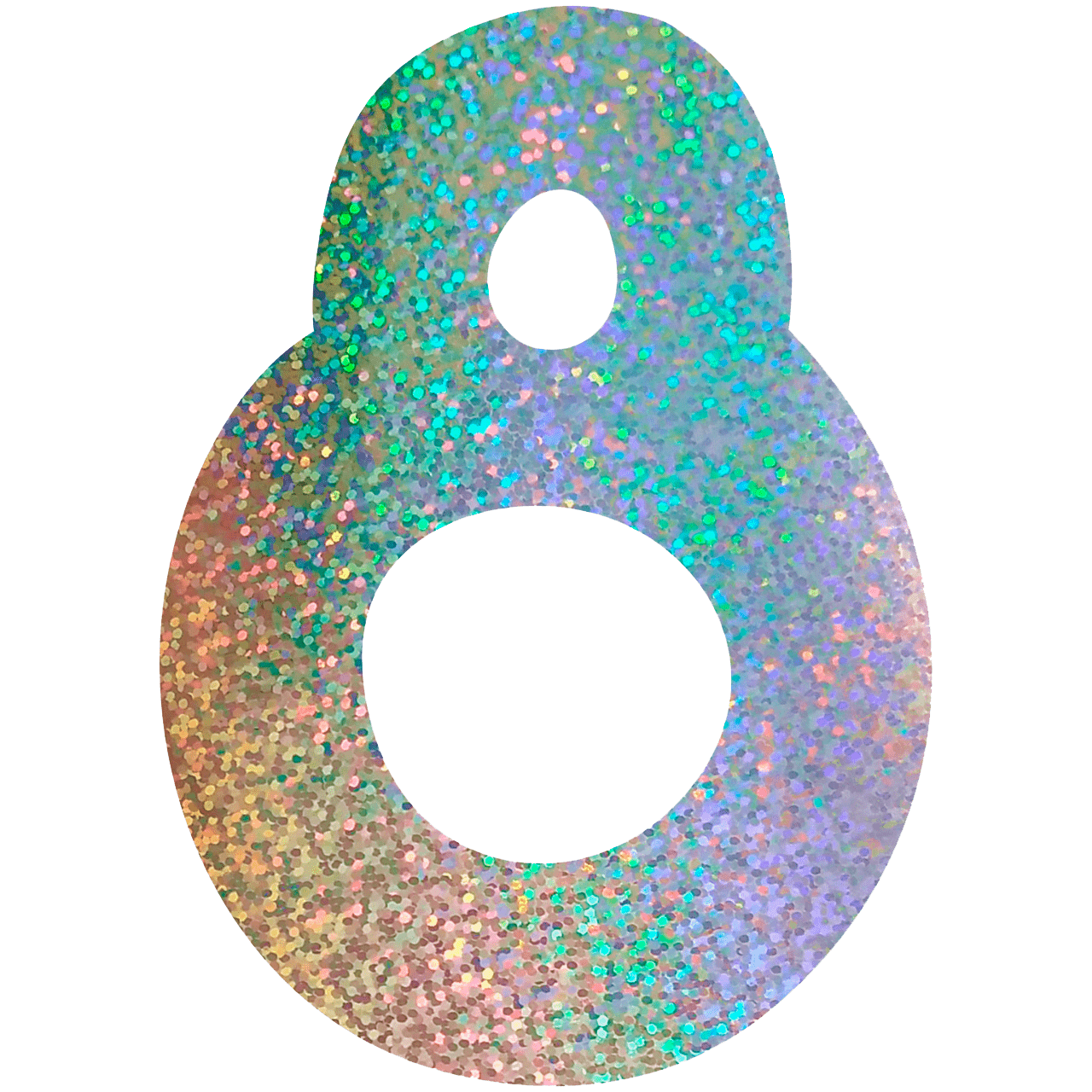 Comemoratio 8 Número 46 cm Prata
