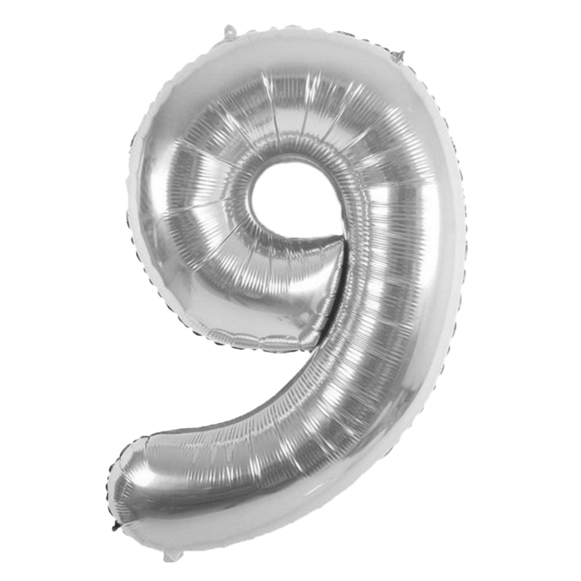 Comemoratio 9 Balão Metalizado Número Prata 16" - 1 un.