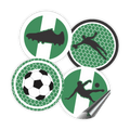 Comemoratio Adesivo 5 x 5 cm Futebol Verde - 20 un.