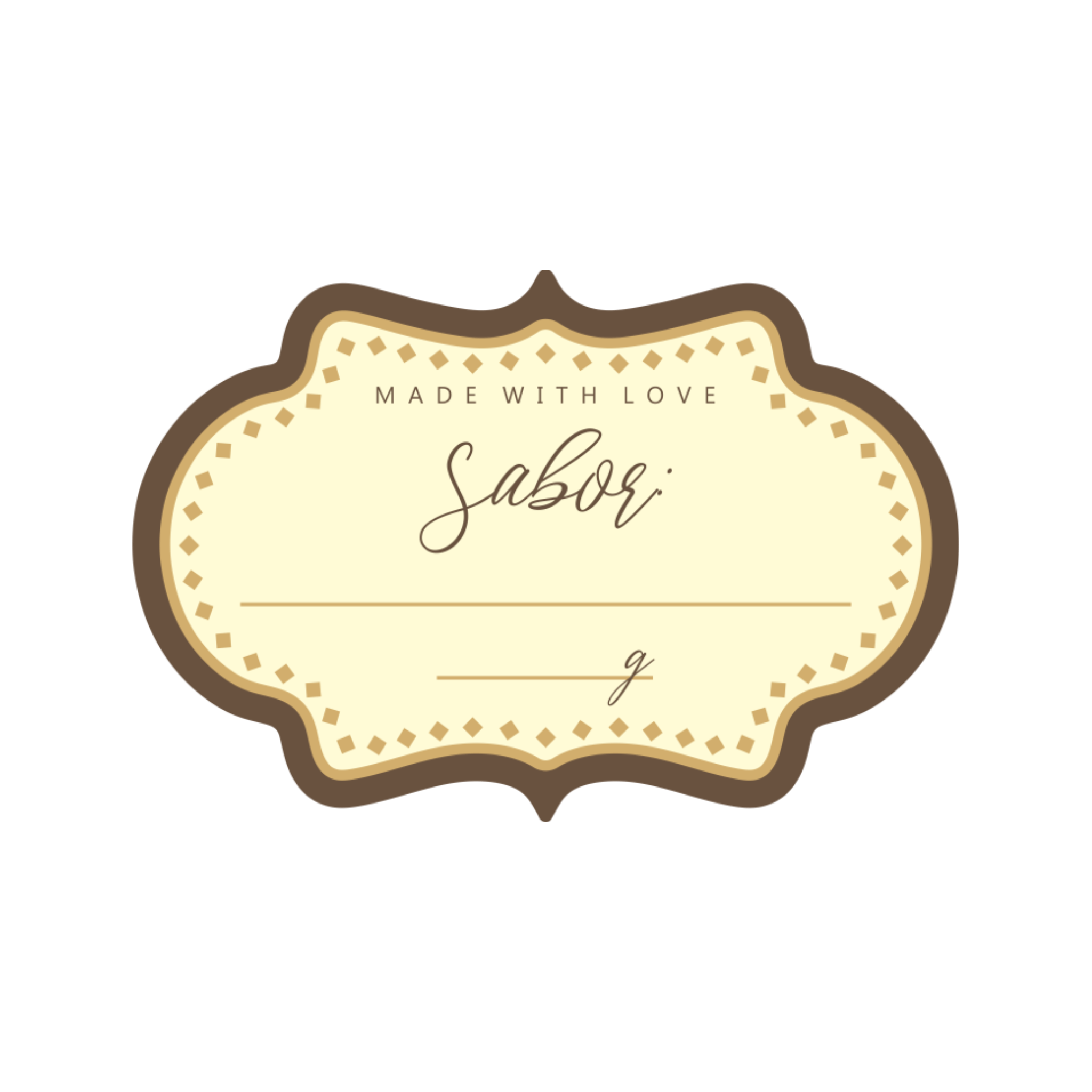Comemoratio Adesivo 5 x 7 cm Sabor