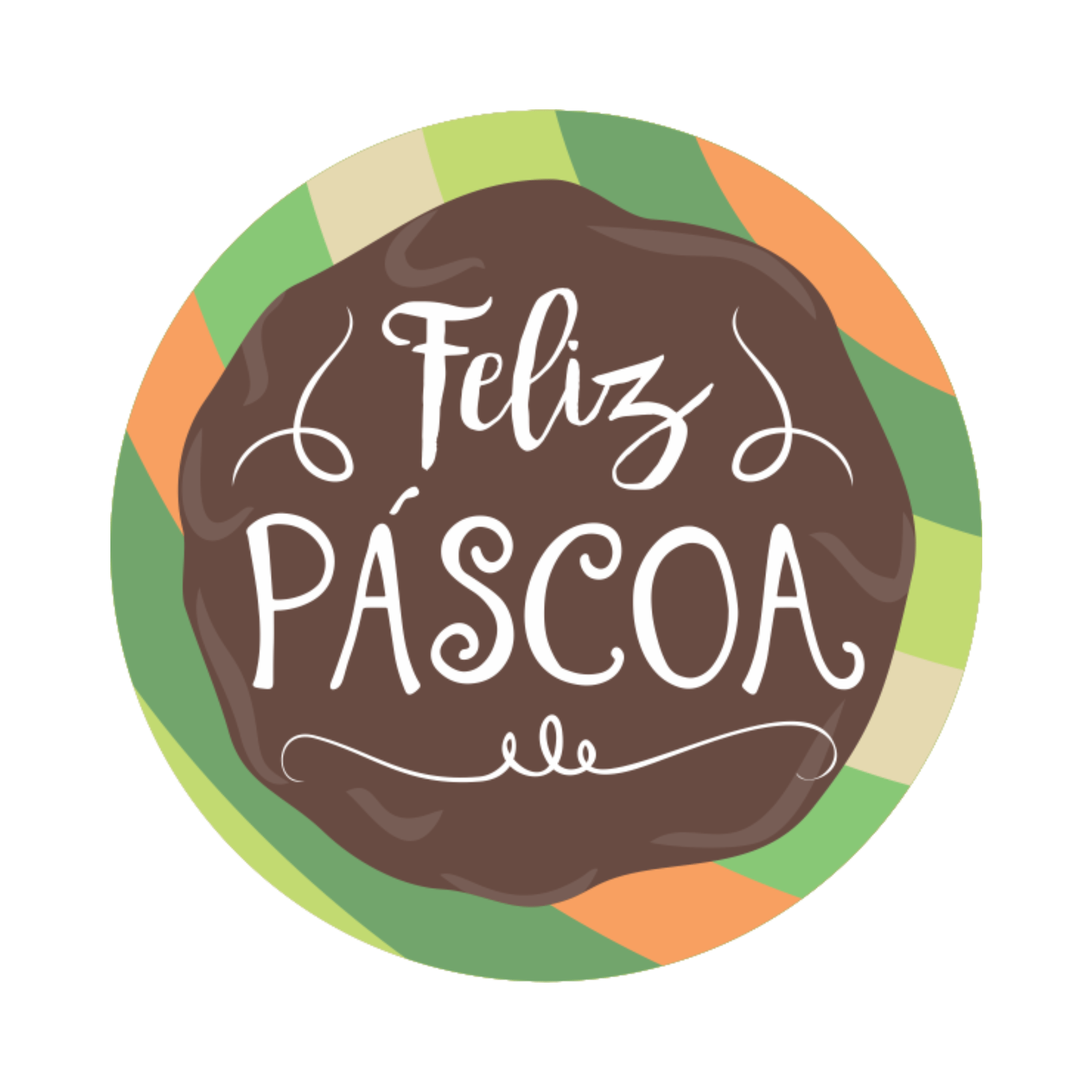 Comemoratio Adesivo de Latinha Feliz Páscoa