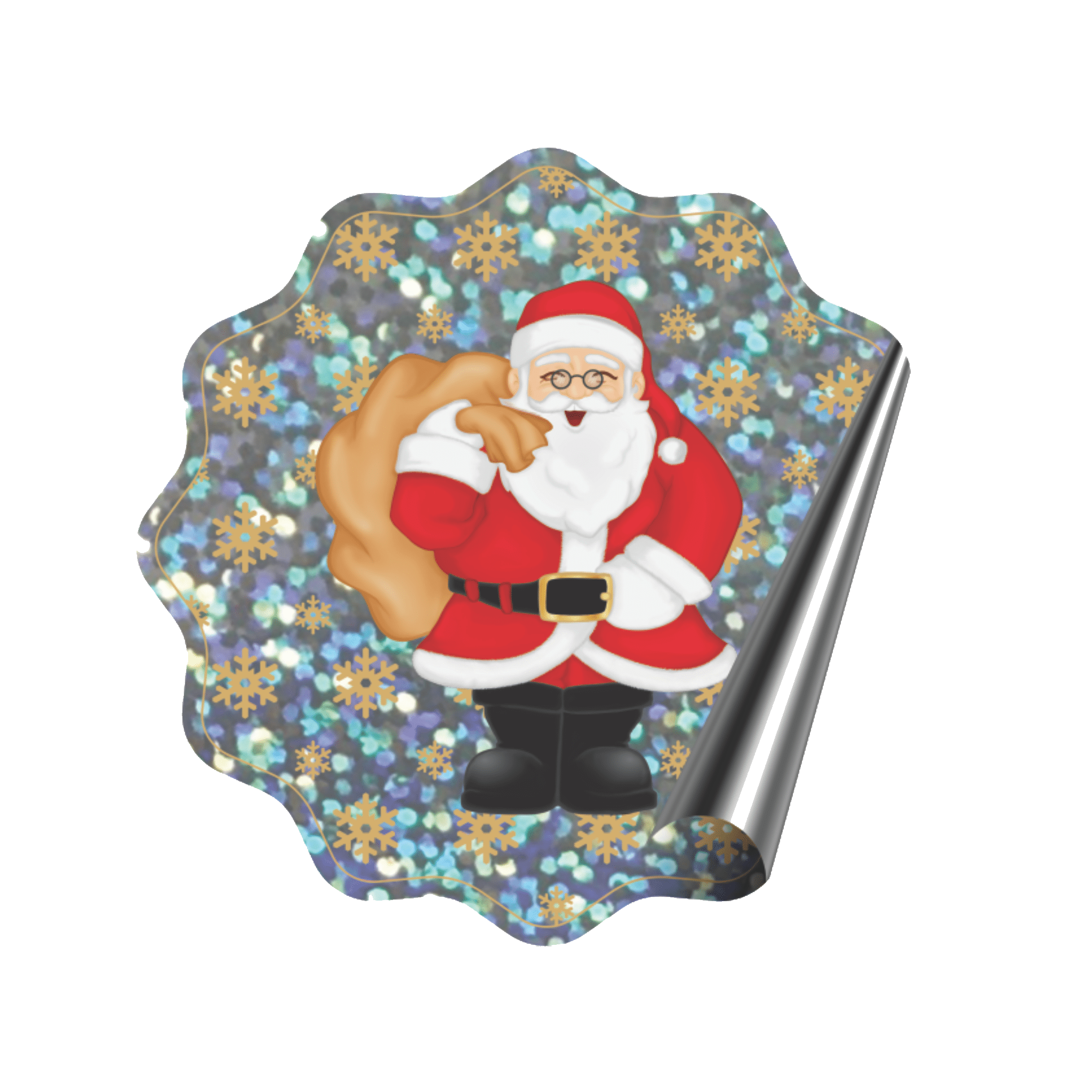 Comemoratio Adesivo de Latinha Papai Noel