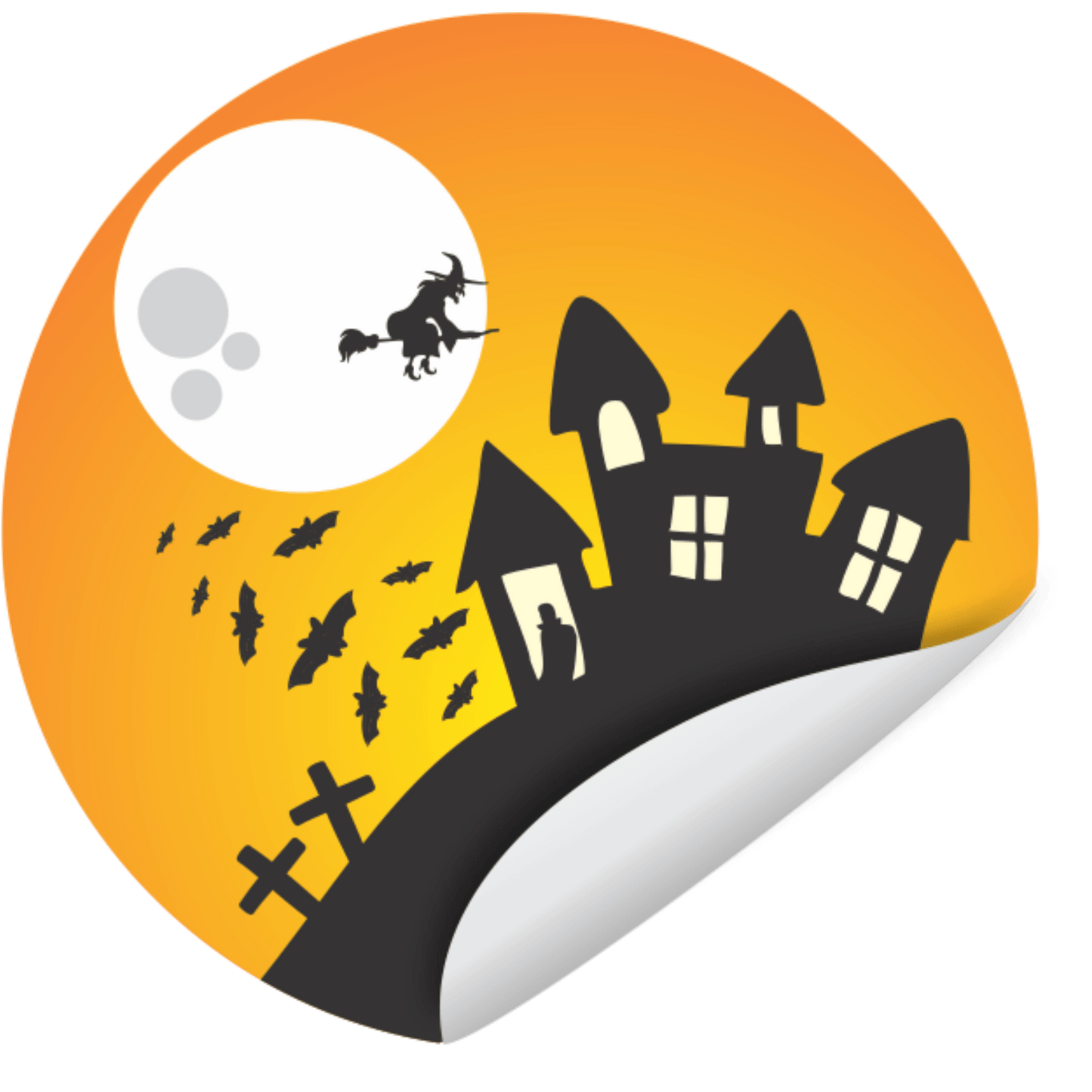 Comemoratio Adesivo Halloween Castelo