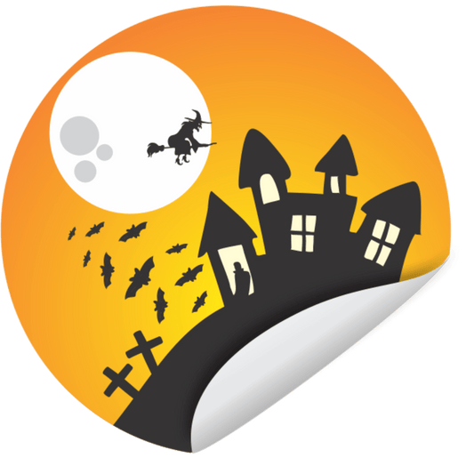 Comemoratio Adesivo Halloween Castelo