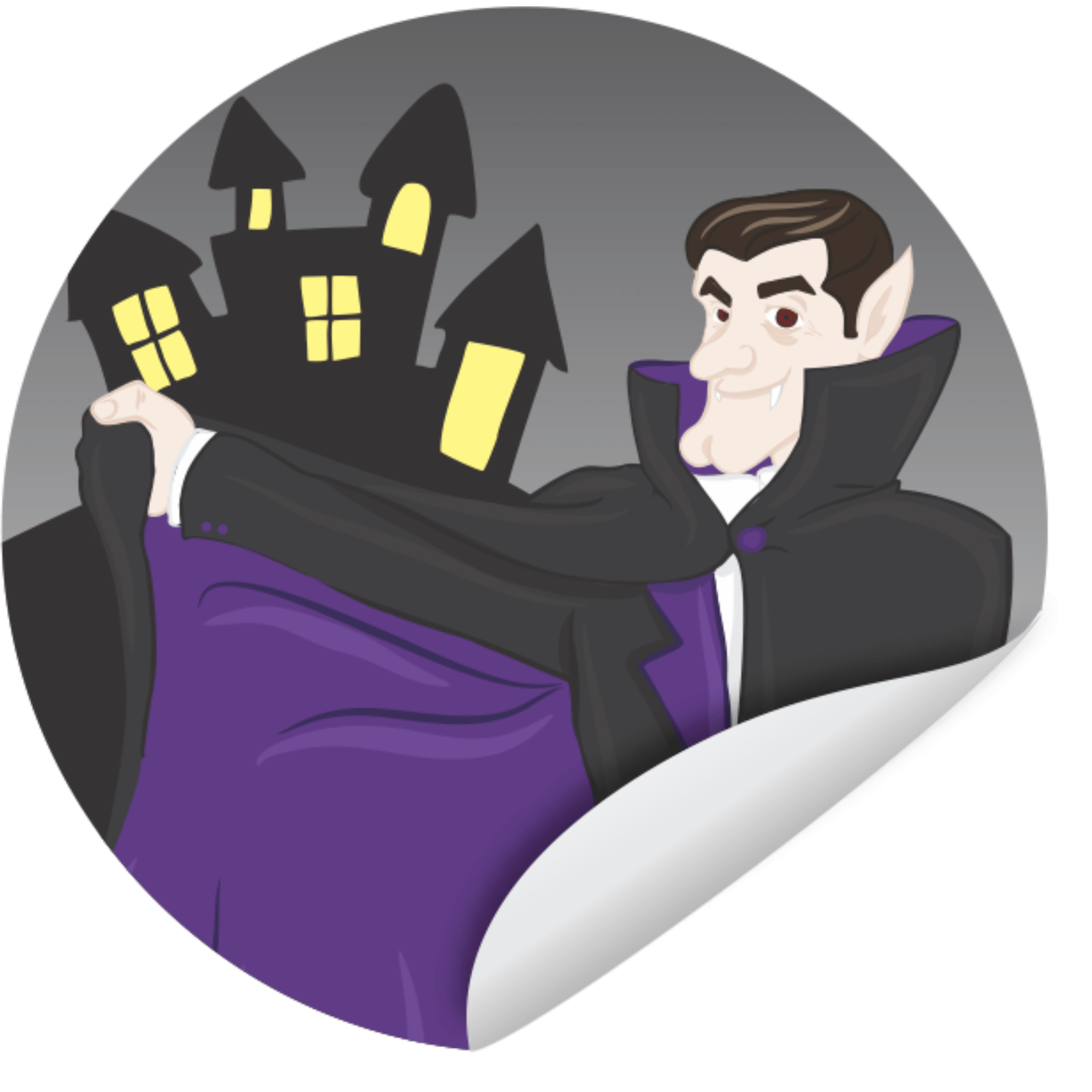 Comemoratio Adesivo Halloween Vampiro