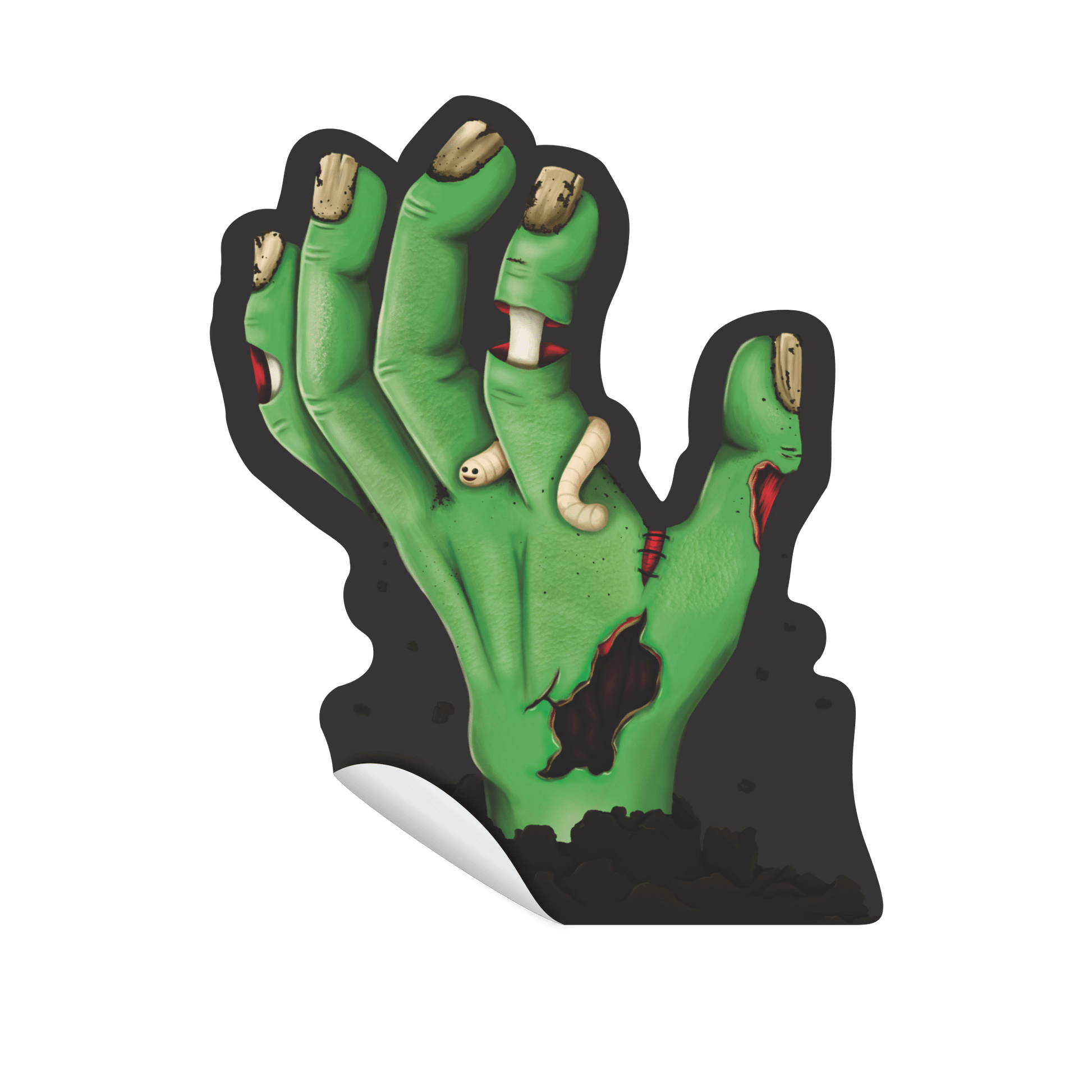Comemoratio Adesivo Halloween Verde Escuro Mãos