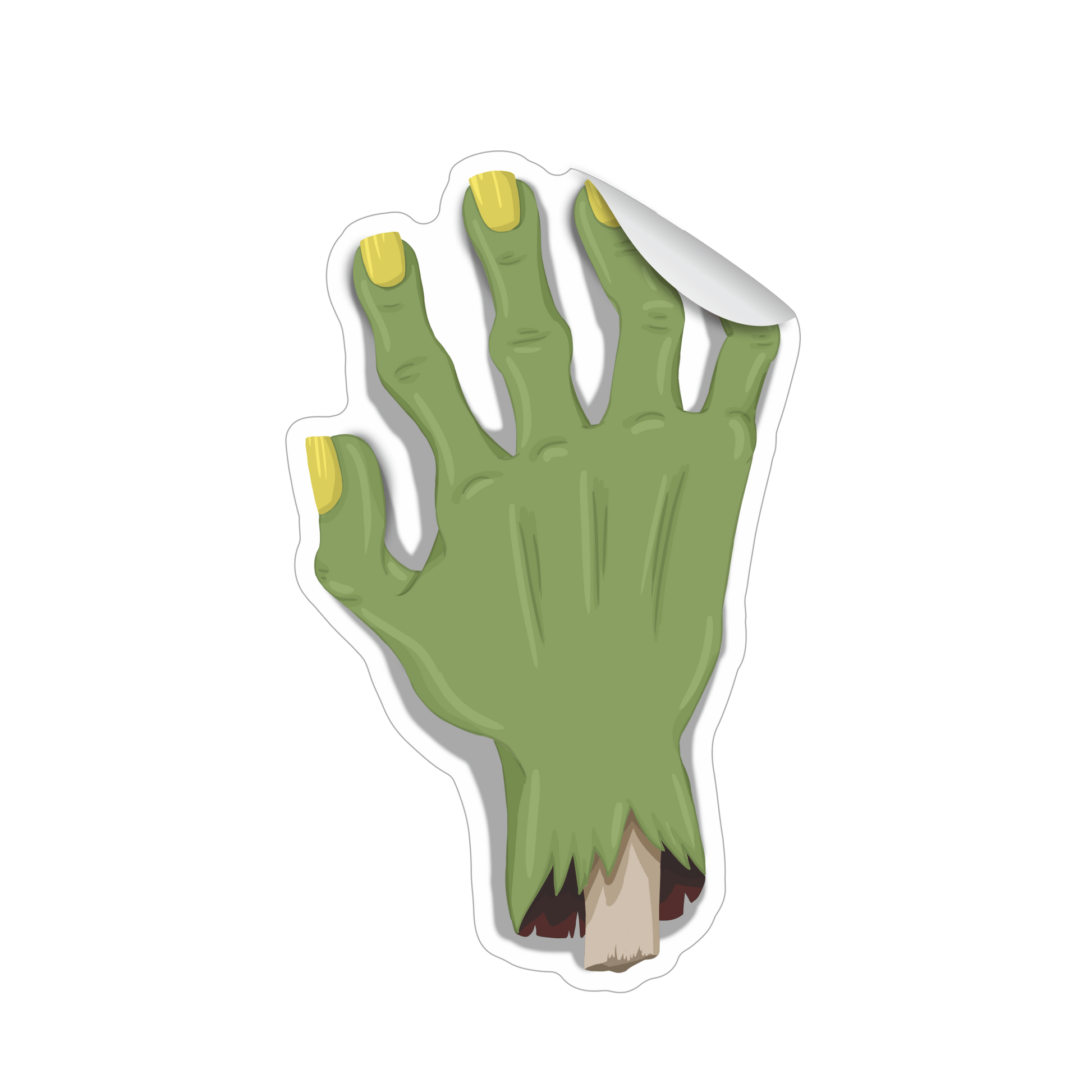 Comemoratio Adesivo Halloween Verde Mãos