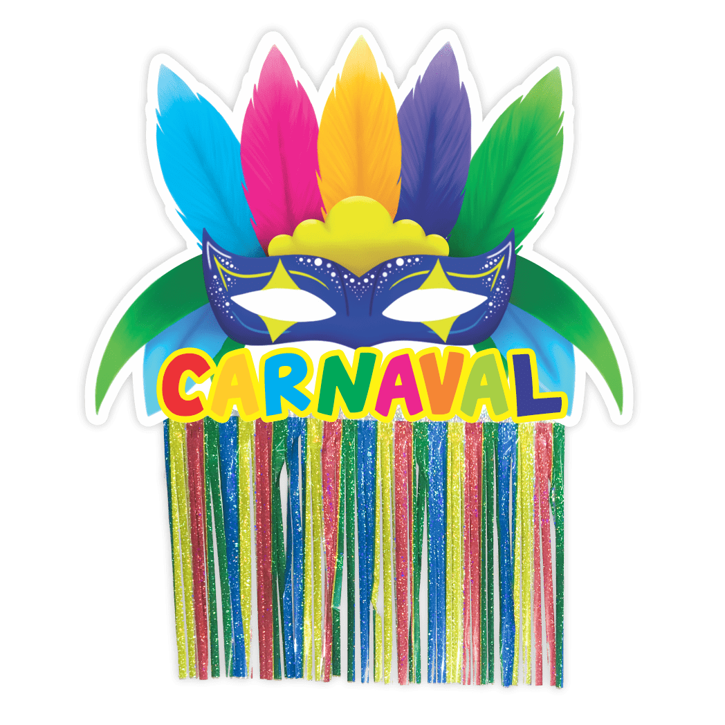 Comemoratio Aplique G Máscara de Carnaval com Fitas - M1 - 1 un.