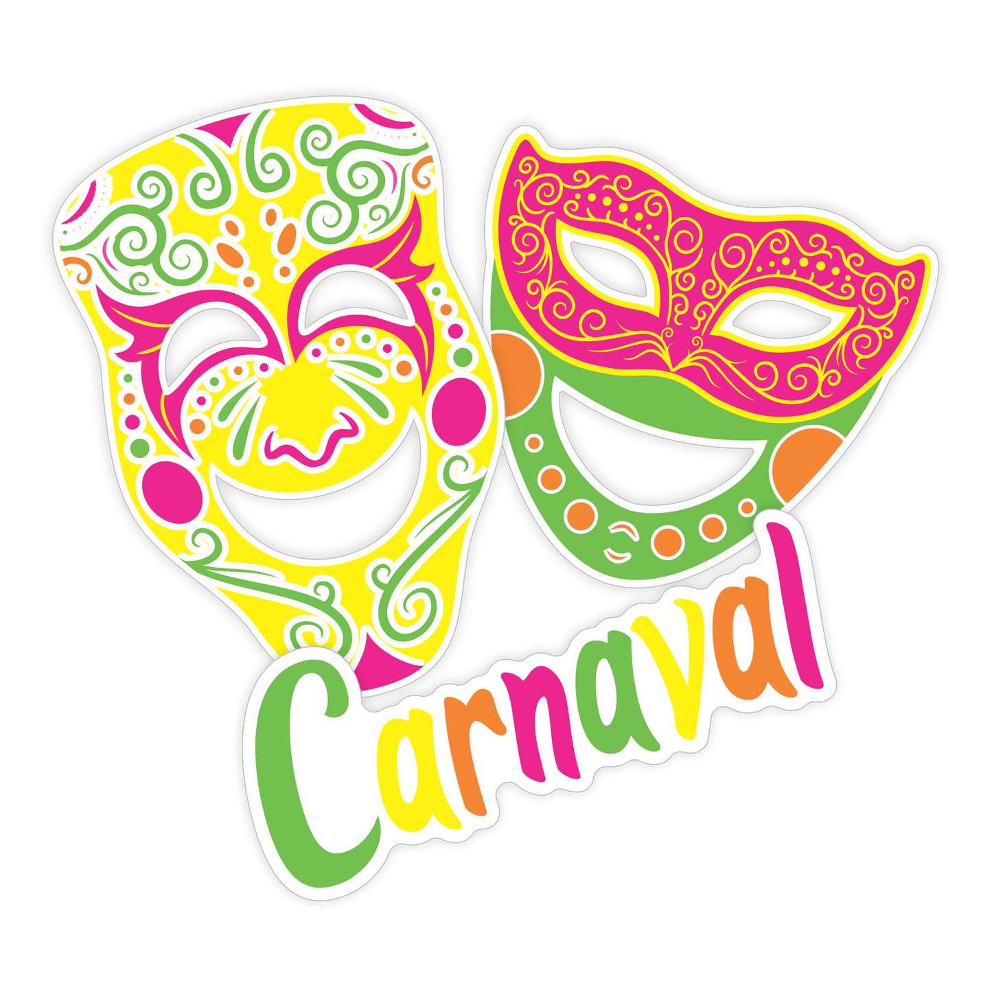 Comemoratio Aplique GG Máscaras de Carnaval - 1 un.