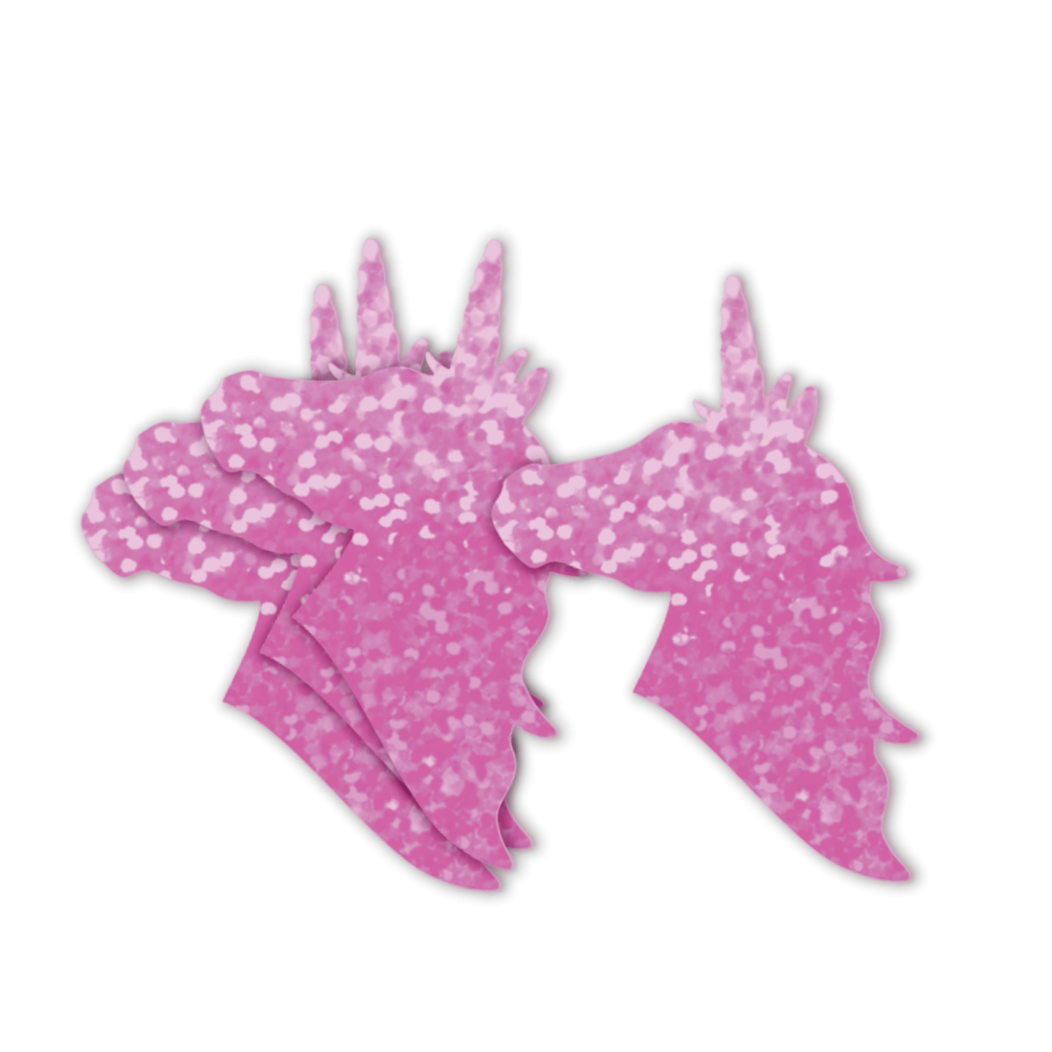 Comemoratio Aplique Mini Metalizado Unicórnio Silhueta Pink