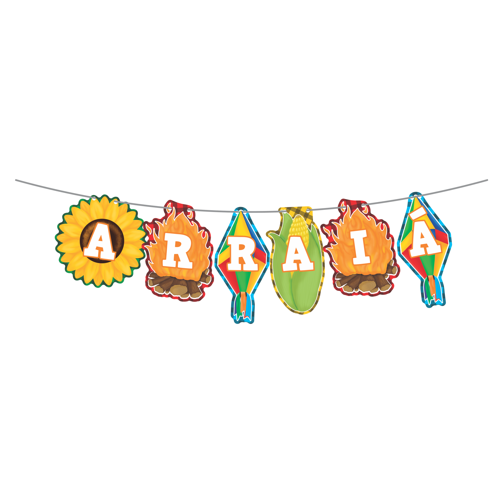 Comemoratio Bandeirinha Recorte Arraial