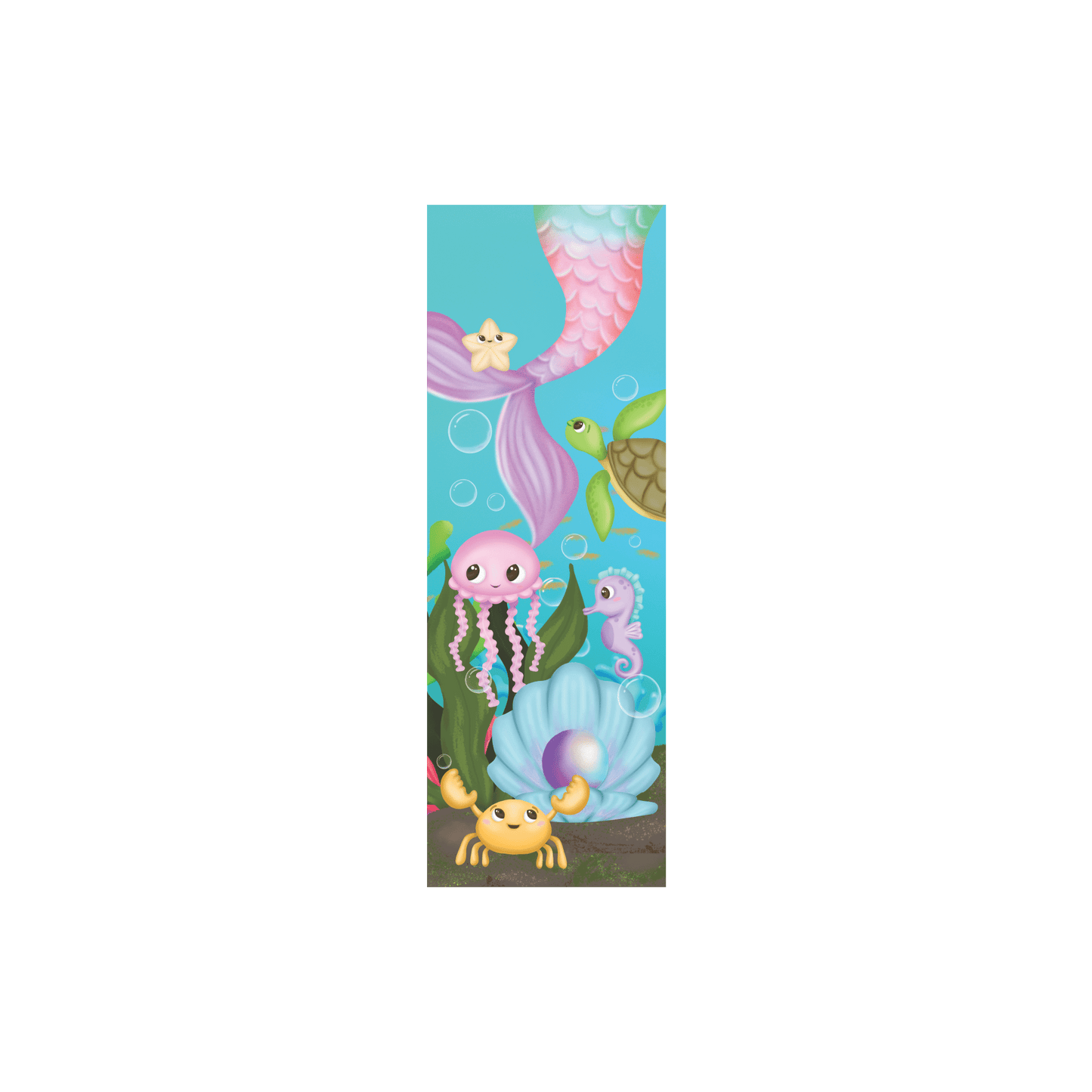 Comemoratio Banner Pequeno Sereia e Animais Marinhos