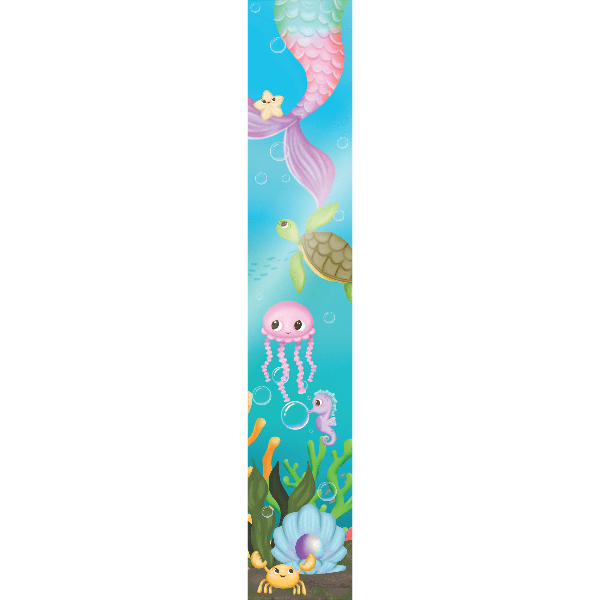 Comemoratio Banner Sereia e Animais Marinhos