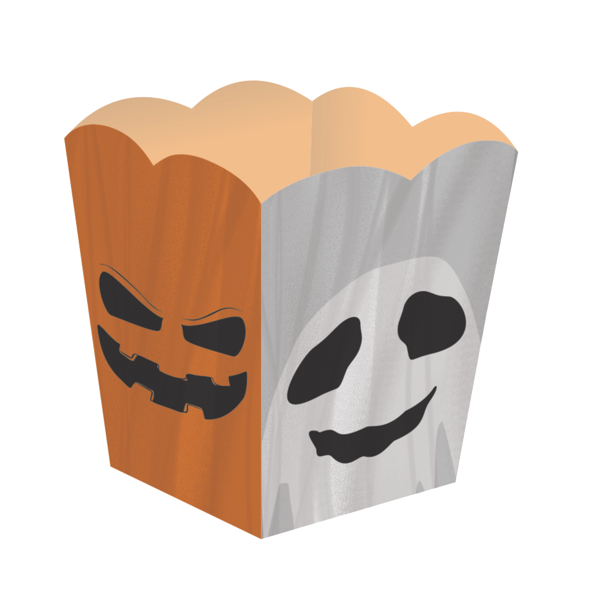 Comemoratio Cachepô 2 Halloween Caveira e Fantasma