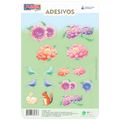 Comemoratio Cartela Adesiva Jardim Animais e Flores