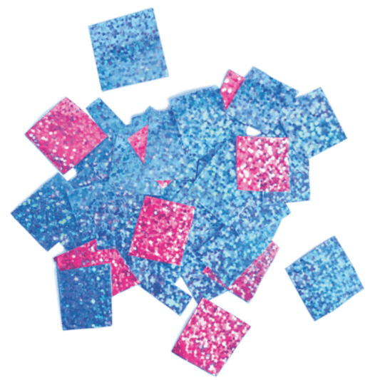Comemoratio Confete Metalizado Mix Azul e Pink