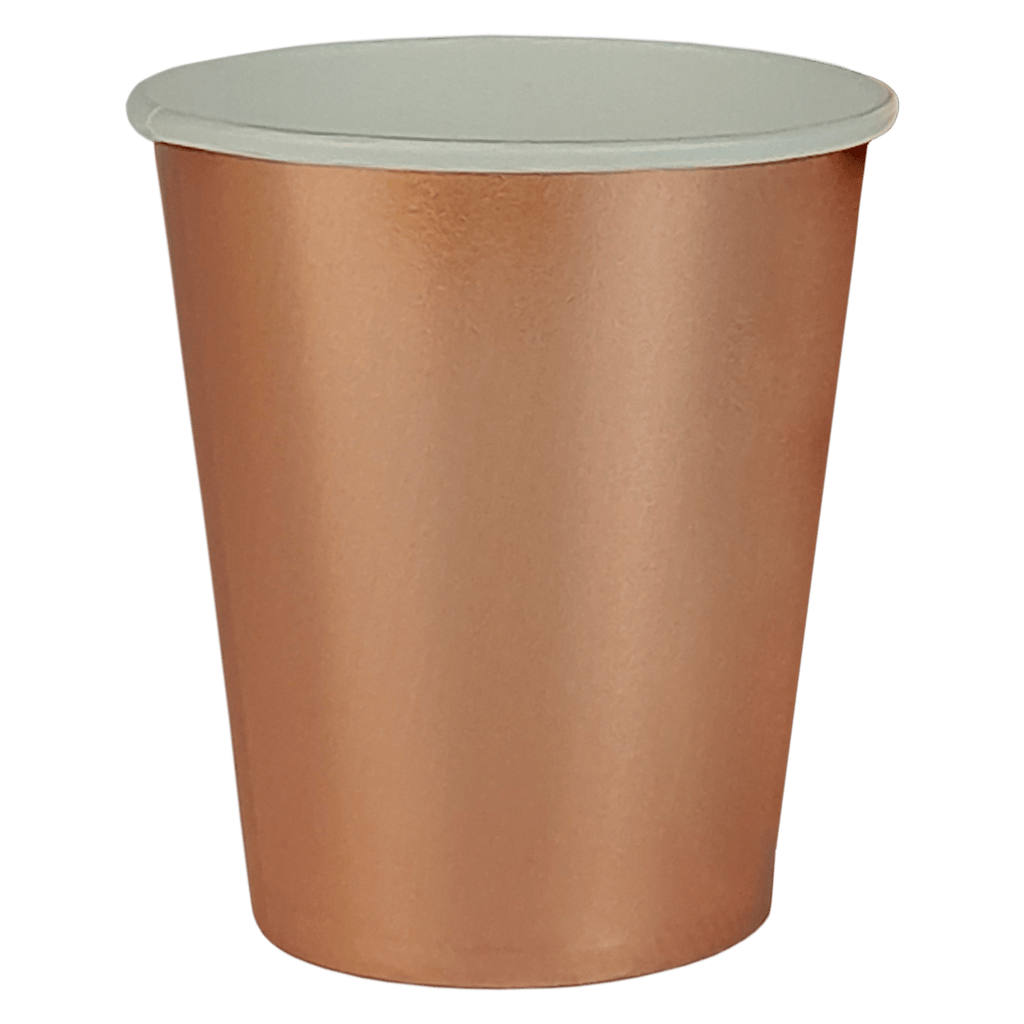 Comemoratio Copo de Papel 225ml Metalizado Rose Gold
