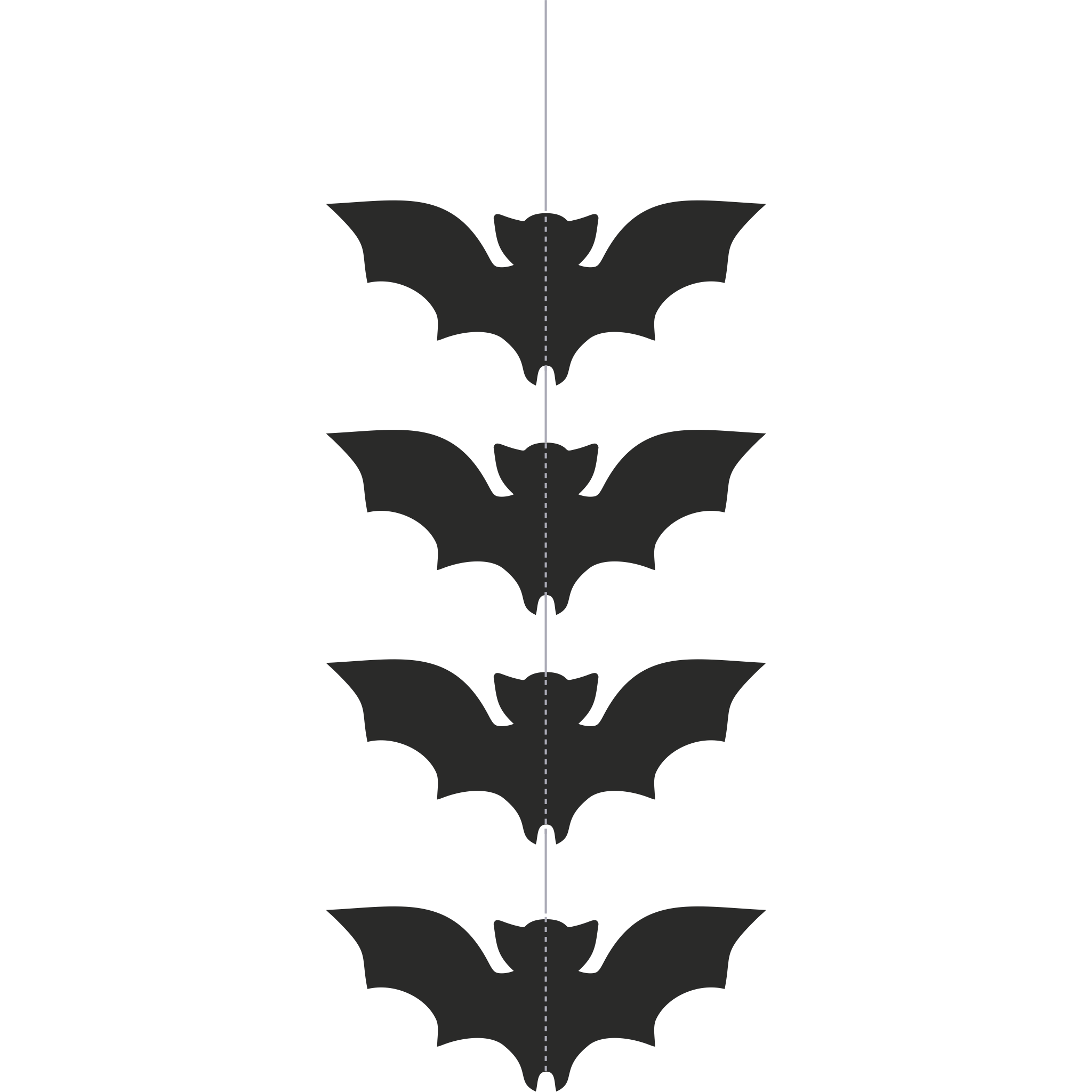 Comemoratio Cortina Halloween Morcego