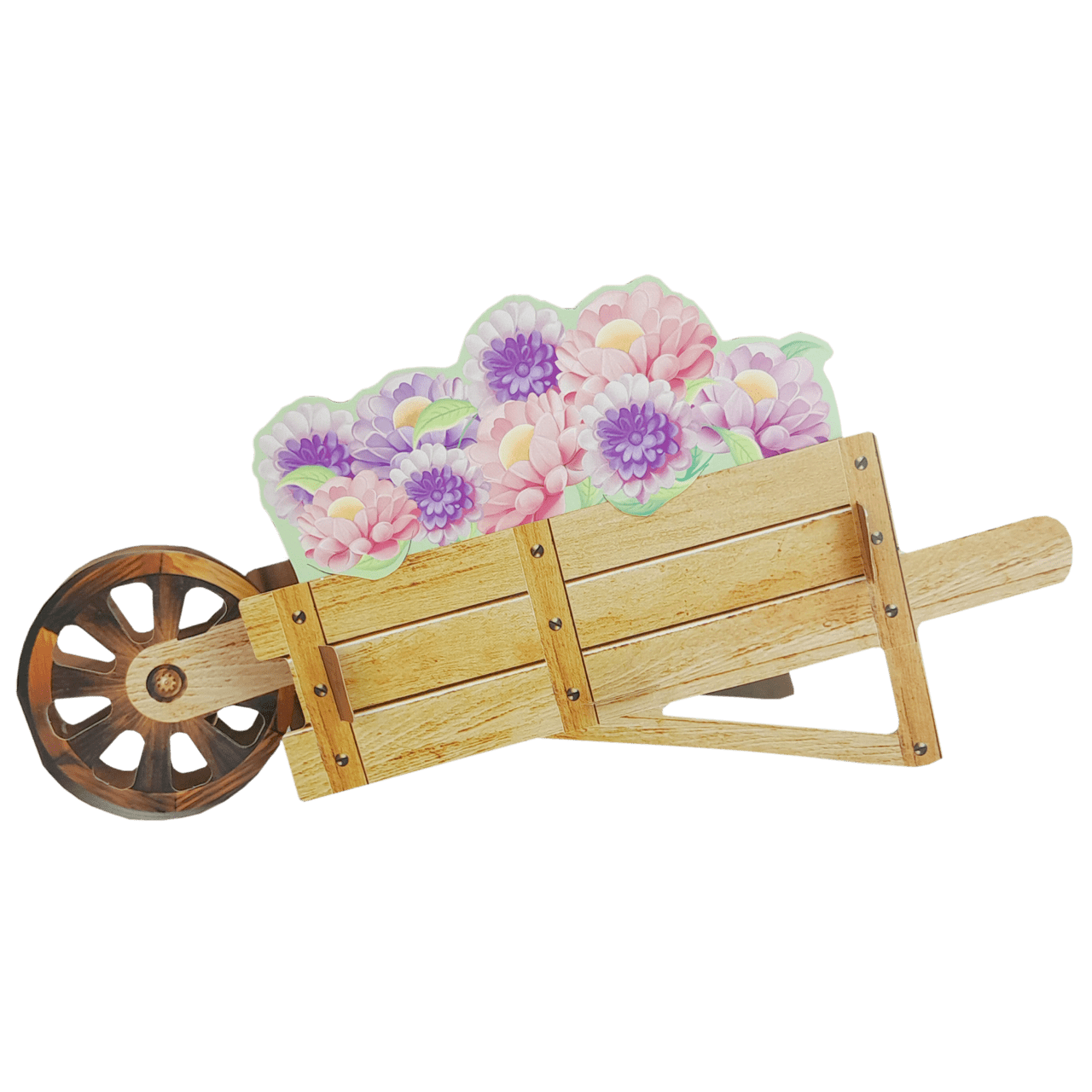Comemoratio Decoração de Mesa Jardim Carriola com Flores