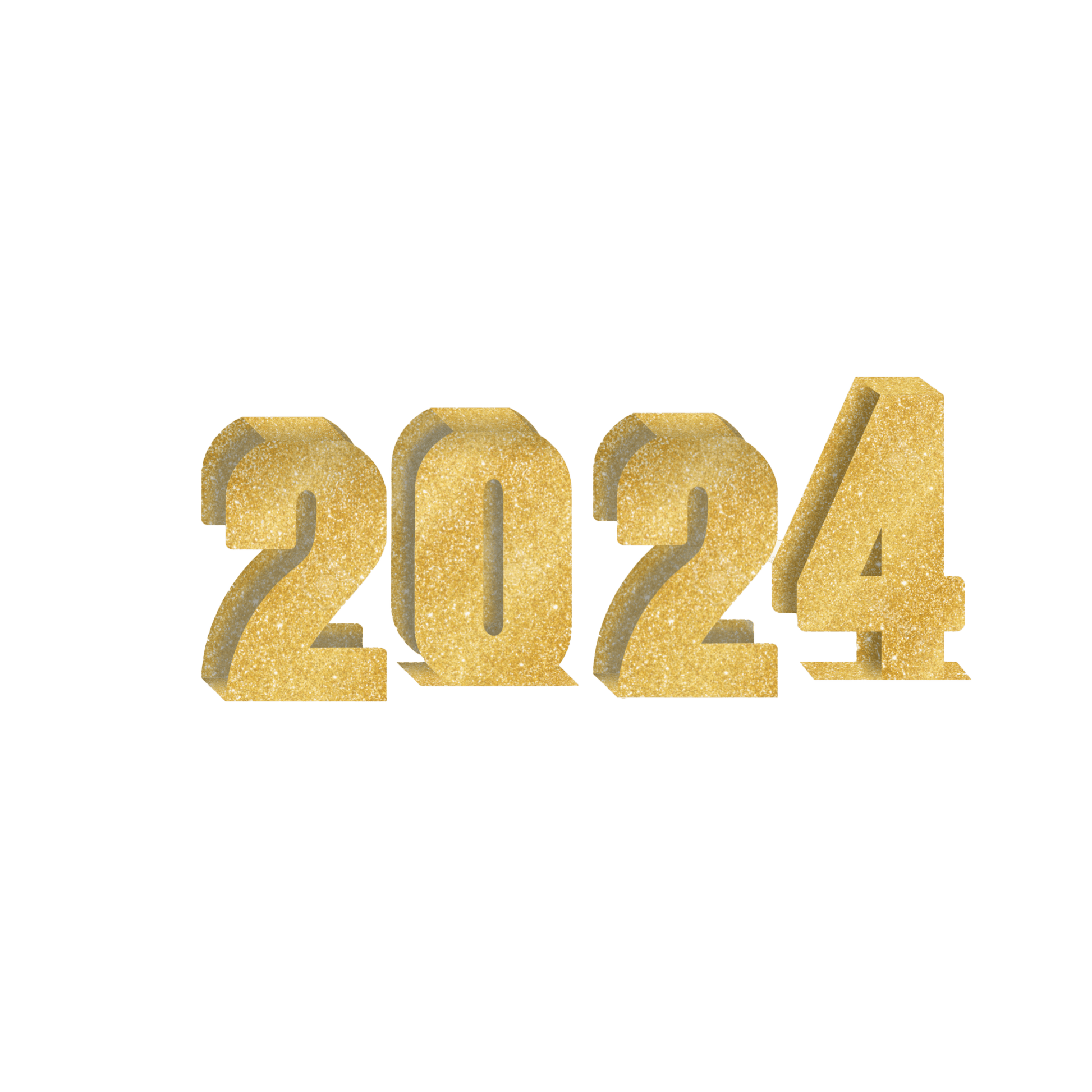 Comemoratio Decoração de Mesa Metalizado Ano Novo 2024