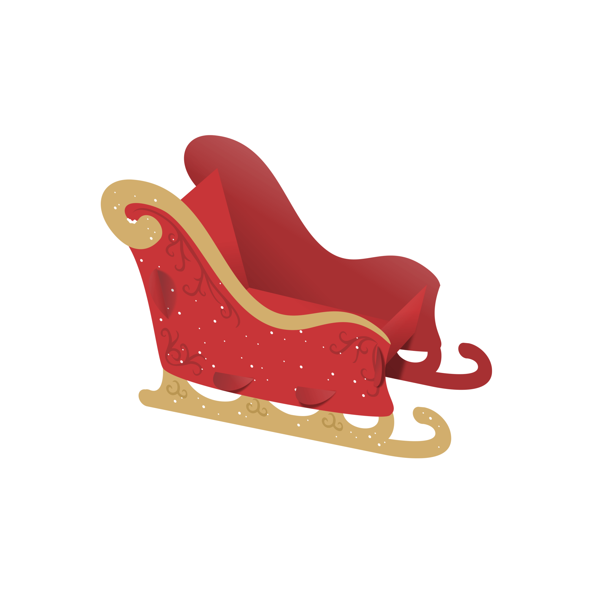 Comemoratio Decoração de Mesa Natal Caixa e Trenó