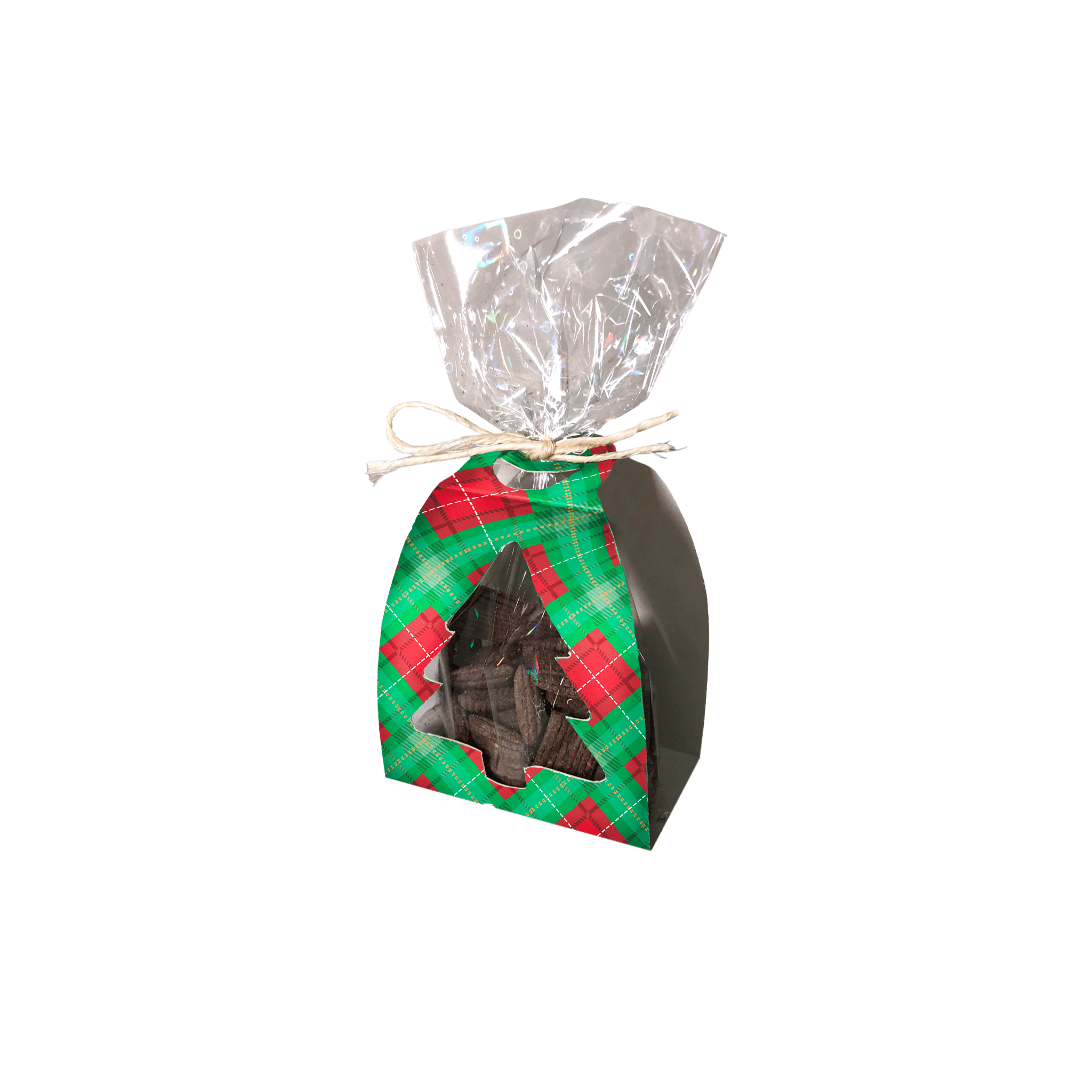 Comemoratio Embalagem de Biscoitos Natal Verde
