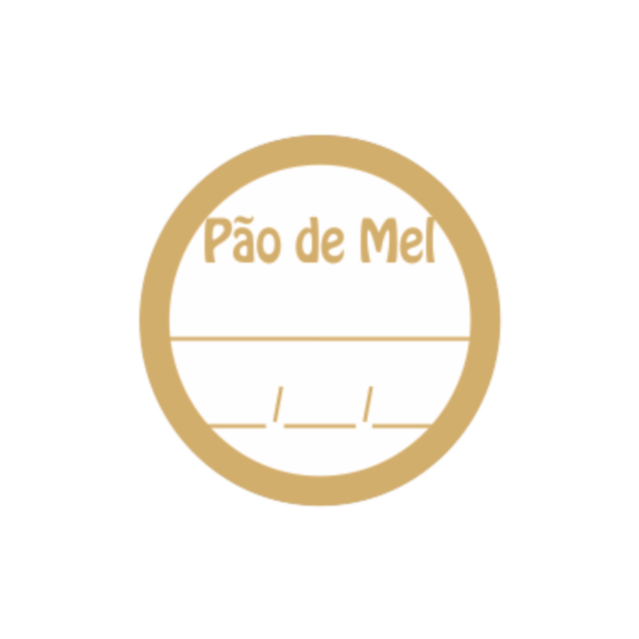 Comemoratio Etiqueta Pão de Mel Dourada