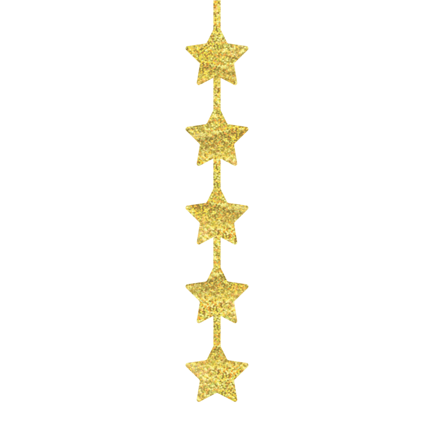 Comemoratio Fita Decorativa Metalizada Ano Novo Estrela Glitter Dourada