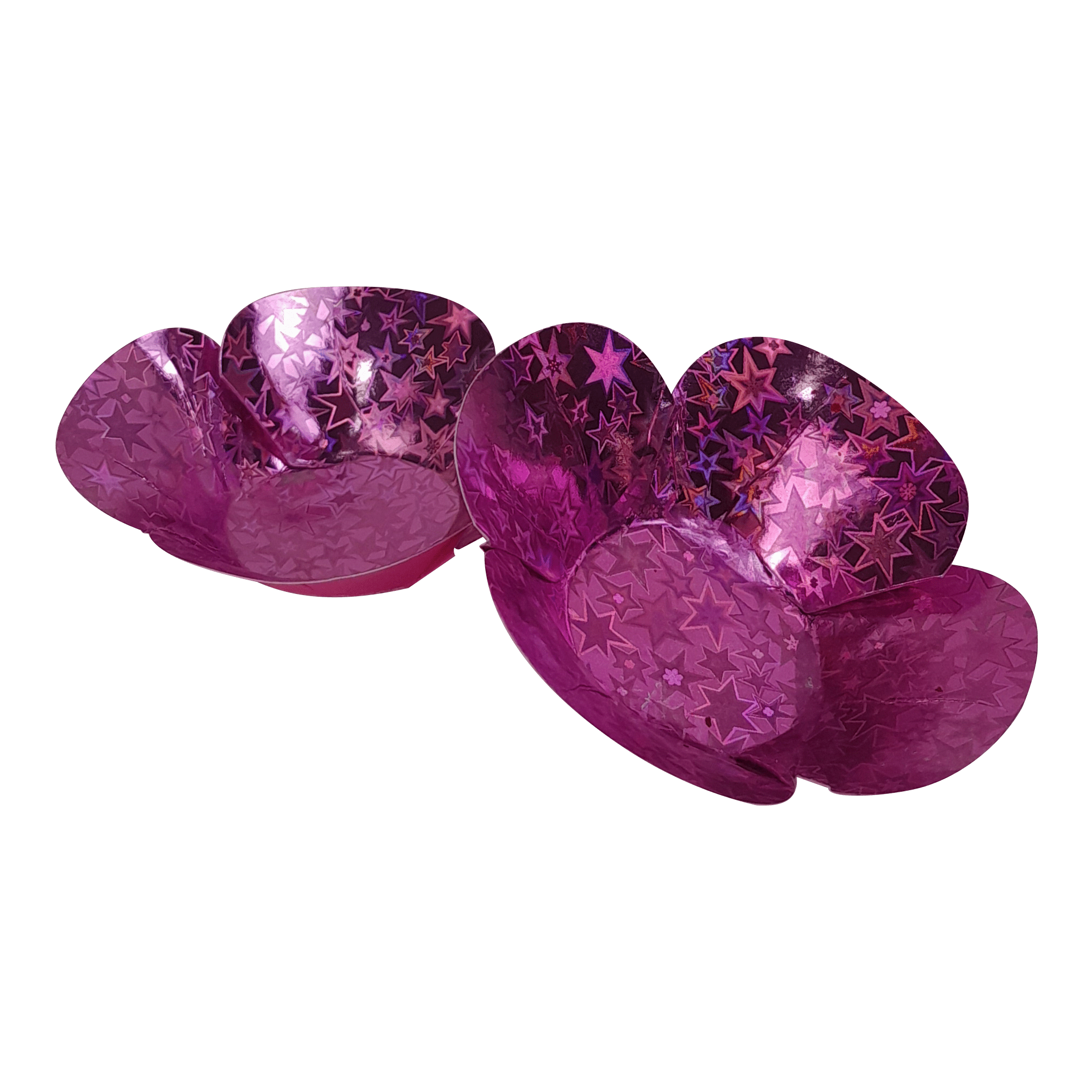 Comemoratio Forminha Luxo Pétalas Metalizada Estrela Pink